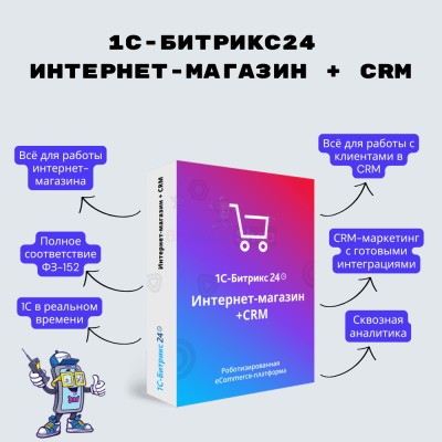 Программа для ЭВМ "1С-Битрикс24". Лицензия Интернет-магазин + CRM (12 мес.) - купить в Дивном